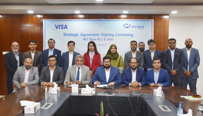 এনসিসি ব্যাংক ও ভিসার মধ্যে স্ট্র্যাটেজিক পার্টনারশীপ ঘোষণা